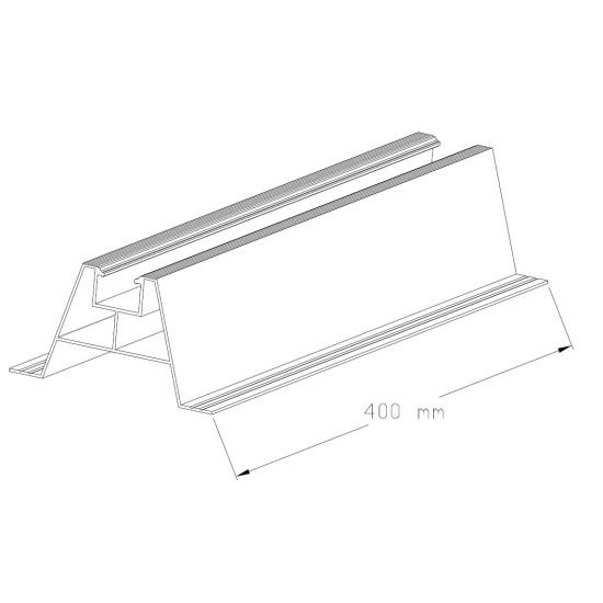 Sina de montare trapezoidala SMT-L400 (110x60) cu garnitura / 1 BUC