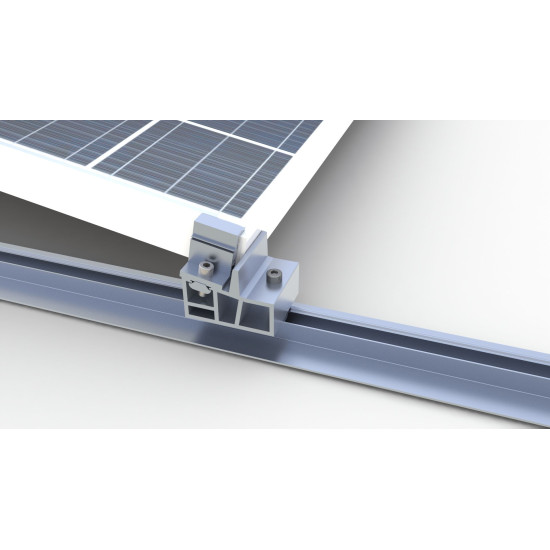 Sistem de montaj panouri fotovoltaice PB-062.1, montare acoperis plat