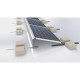 Sistem de montaj panouri fotovoltaice PB-068.1, montare acoperis plat