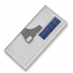 Kit montaj K2 pentru acoperis terasa pentu 10 panouri fotovoltaice (2 randuri x 5 panouri fotovoltaice) orientare est-vest Kit montaj K2 pentru acoperis terasa pentu 10 panouri fotovoltaice (2 randuri x 5 panouri fotovoltaice) orientare est-vest