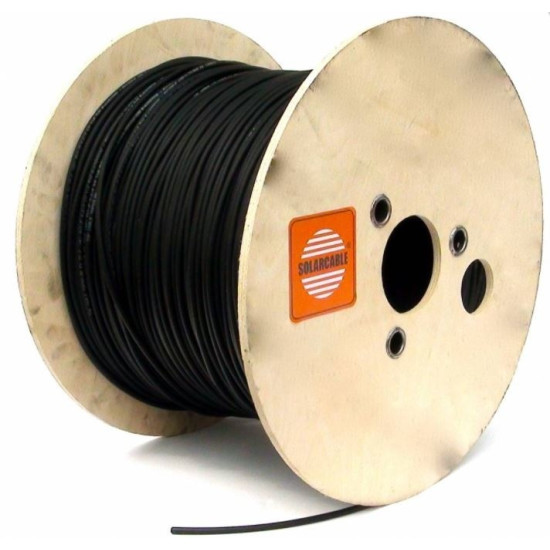 Cablu solar 4mm² Tambur 500m - Negru