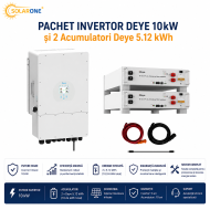 Pachet Invertor DEYE 10kW și 2 Acumulatori Deye 5.12 kWh