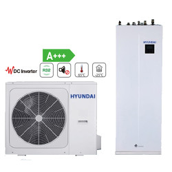 Pompă de căldură AER-Apă SPLIT HYUNDAI HYHA-V12W/D2N8 HYHB-A160/240CD30GN8 cu boiler încorporat 240 litri 12 kW