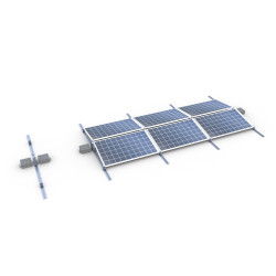 Sistem de montaj panouri fotovoltaice PB-062.1, montare acoperis plat