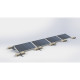 Sistem de montaj panouri fotovoltaice PB-068.1, montare acoperis plat