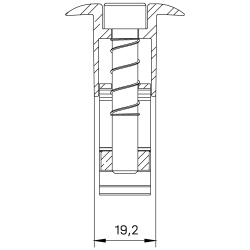 Clema de mijloc 30-42 mm K2 Single Rail, Solid Rail, Base Rail